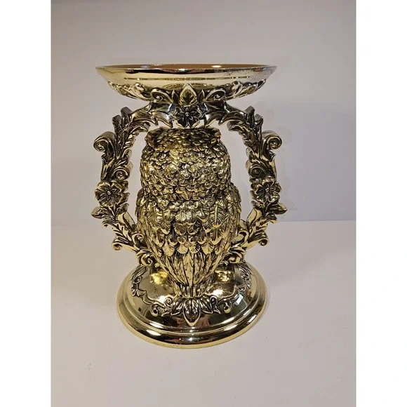 Ornate Owl Bath & Body Works Candle Holder New Fall Series 7.5" Tall X 6" Wide - Picture 4 of 8